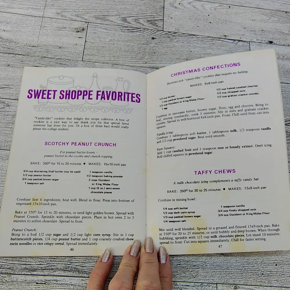 Occident King Midas 117 Bar Cookie Recipes Vtg Cookbook Booklet Peavy Flour Mill